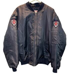 Hard Yakka Jacket Mens 4XL Navy Blue Bomber New South Wales Fire Brigades